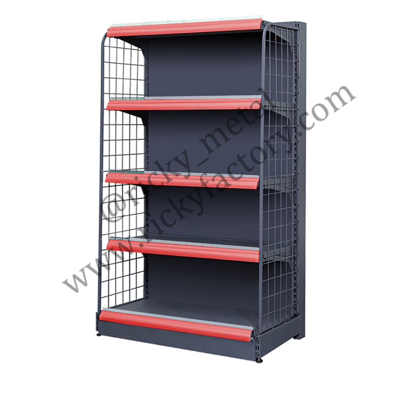 End shelf with mesh net side